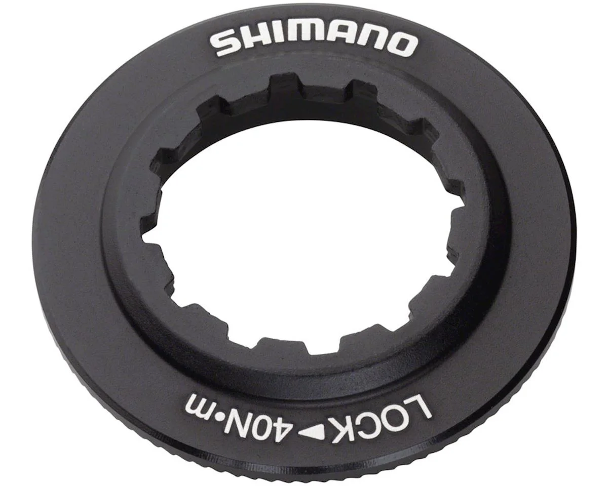 Shimano XT SM-RT81 Disc Brake Rotor Centerlock Ring and Washer (Black) (Internal Spline)